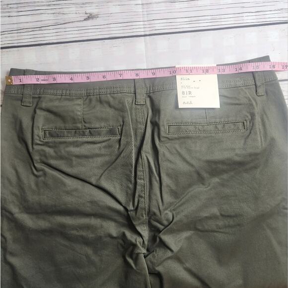 A New Day Mid Rise Slim Hip Olive Size 8/R Dress Pants NWT Casual Date Night - Picture 7 of 8